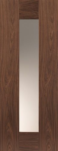 JB Kind Axis Walnut glazed door - 838 x 1981 x 35mm